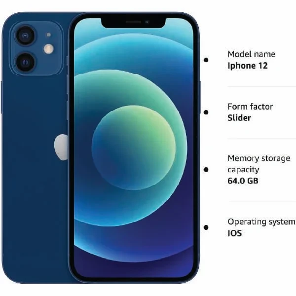 apple iphone 12 128gb 256gb 512gb silver white green grey  | Free Shipping